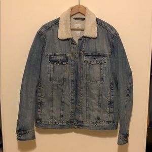 H&M Sherpa Lined Denim Jacket